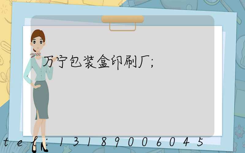 万宁包装盒印刷厂